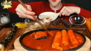 Kimbap, mực chiên khổng lồ,... phần 5 #mukbang