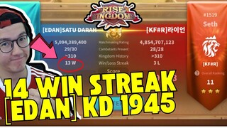 ARK OF OSIRIS 1945 EDAN vs 1519 KF#R | 14x WIN STREAK!! | Rise Of Kingdoms ROK Indonesia