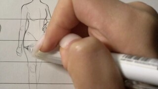 Human body structure, head-to-body ratio, three heads, four heads, five heads... I usually draw h h 