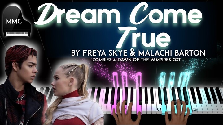 Dream Come True by Freya Skye & Malachi Barton (Zombies 4 OST) piano cover / tutorial + sheet music