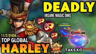 HARLEY BEST BUILD 2022 | TOP GLOBAL HARLEY GAMEPLAY | MOBILE LEGENDS✓