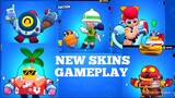 *NEW SKINS* Gameplay| Guard Rico, Tropical sprout...... Brawl Stars