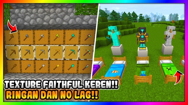 KEREN ABIS!! BETTER TEXTURE FAITHFUL FOR MCPE 1.17+! TexturePack MCPE