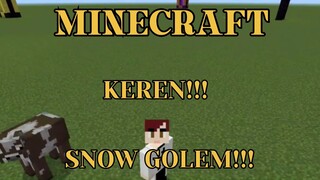 MINECRAFT - MARI KITA BUAT SNOW GOLEM!!! PART 1