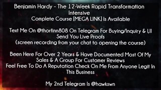 [25$]Benjamin Hardy - The 12-Week Rapid Transformation Intensive course download
