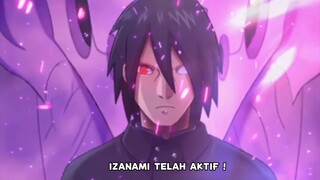 Moment sasuke hendak mengaktifkan jutsu izanami seperti Itachi