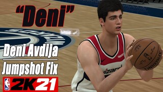 Deni Avdija Jumpshot Fix NBA2K21 with Side-by-Side Comparison