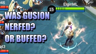UNDERSTANDING GUSION'S LATEST PATCH - NERF OR BUFF?