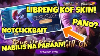 Paano Makakuha Ng Libreng "KOF" Skin Sa Mobile Legends (NOTCLICKBAIT) *tagalogtutorial