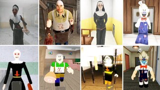 Evil Nun Vs Mr Meat Vs Evil Nun 2 Vs Ice Scream 6 Normal Jumpscares Vs Roblox Jumpscares