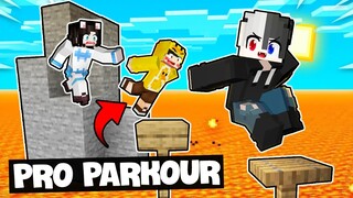 MINECRAFT nhưng PARKOUR CƯỜI XỈU? Siro bất lực vì MrVit và Mèo Simmy quá Pro