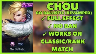 Chou Starlight Revamped Go Balistic Skin Script - Full Effects - Patch Aamon | Mobile Legends