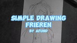 Simple Drawing Frieren by AFunD | Speed Drawing | Sousou No Frieren