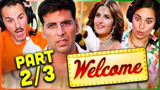 WELCOME Movie Reaction Part 2/3! | Akshay Kumar | Katrina Kaif | Nana Patekar