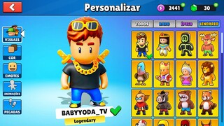 Chegou a Skin do BABYYODA no Stumble Guys!