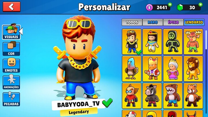 Chegou a Skin do BABYYODA no Stumble Guys!