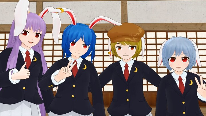 [Oriental MMD] Moon Rabbit Four Black Live