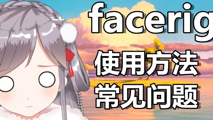 【FaceRig】Basic settings and common problems Custom background and can't find the FaceRig camera Face