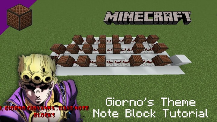 Minecraft | Giorno's Theme ( il vento d'oro ) Note Block Doorbell Tutorial