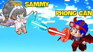 SAMMY THIÊN THẦN CÙNG PHONG CẬN ÁC QUỶ THỬ THÁCH 24H CHIẾN ĐẤU TRONG LÀNG HERO TEAM MINI WORLD