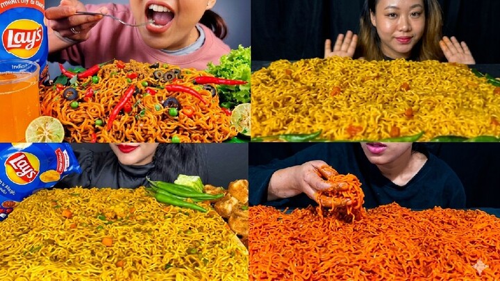 MASALA MAGGI ASMR MUKBANG COMPILATION