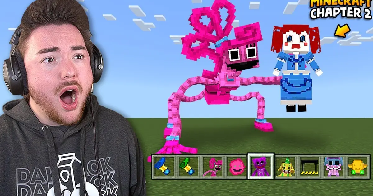 PLAYING THE POPPY PLAYTIME CHAPTER 2 MINECRAFT MOD… (so amazing) Bilibili