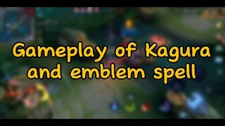 Gameplay kagura, emblem, and spell MLBB