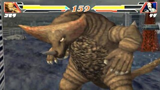 Ultraman Fighting Evolution 2 (Gomora) vs (Dada) HD