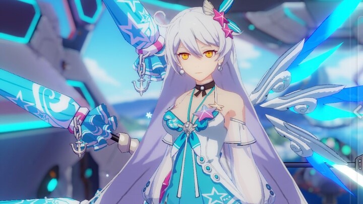 [Honkai Impact 3] Queen Swimsuit Skin Preview is here! awsl love this translucent feel.