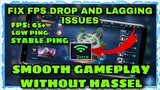 BYE LAG! FIX AND REMOVE LAGGING ISSUES AND FPS DROP IN MOBILE LEGENDS 2021- 1-6 RAM SUPPORT #FIXLAG