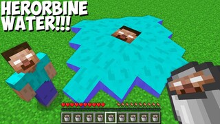 Why did I TURN HEROBRINE INTO WATER in Minecraft ? RAREST HEROBRINE LIQUID !