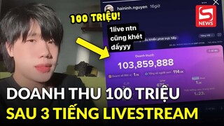 TikToker 2k đạt doanh thu hơn 100 triệu chỉ sau 3 tiếng livestream