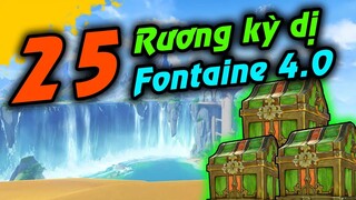 GI 4.0 | 25 Rương Kỳ dị Fontaine 4.0 | Chi tiết, tên từng đồ vật