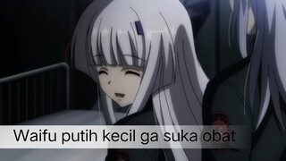 #KompetisiKreasiUnggahan2 , Waifu putih kecil ga suka minum obat
