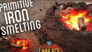 Membuat besi dari bijih besi (metode peleburan primitif pada Zaman Besi) [Cara Membuat Segalanya]