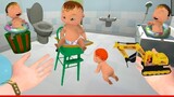 Upin Ipin Masih Bayi Nangis Makan Bubur Bayi - Bayi Sultan Baby Simulator
