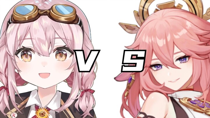 Eternal Hina Taffy VS Pink Haired Anime Girl