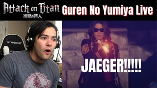 Attack on Titan | Guren No Yumiya + Shinzou Wo Sasageyo Live Performance Reaction