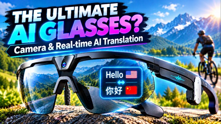 W640 AI Sports Camera Smart Glasses Review: Camera, AI Translation & More