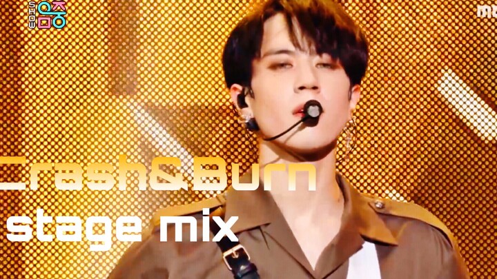 【GOT7/Thay trang phục một chạm】 Cảnh thay trang phục trên sân khấu quảng bá bài hát Crash & Burn cực