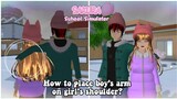 How to place Boy's arm on Girl's shoulder | Step by Step Tutorial | Sakura School Simulator