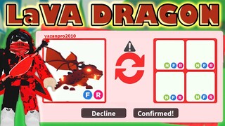 TRADING LAVA DRAGON IN NEW ADOPT ME HALLOWEEN UPDATE! ROBLOX