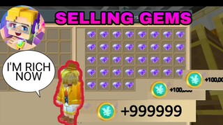 SELLING 99+ GEMS IN SKY BLOCK (BlockMan Go:Blocky Mods)