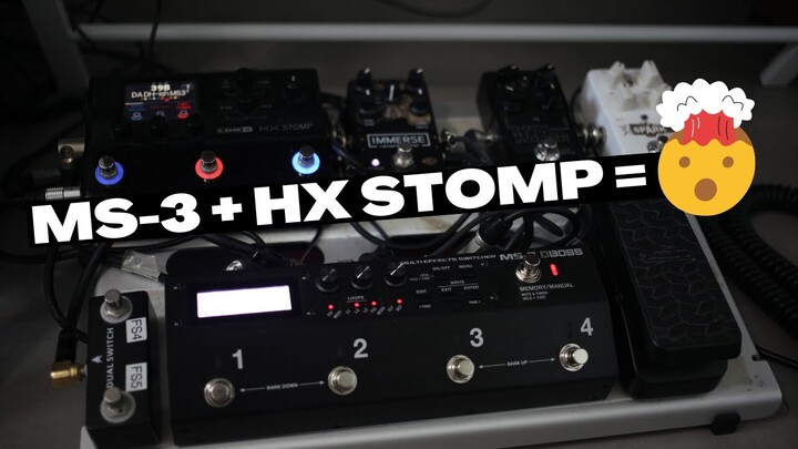 Boss MS-3 + Line 6 HX Stomp = 🤯 (Rig Rundown and Setup)