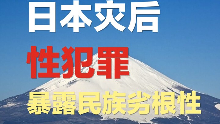 日本灾后犯罪率飙升，打了亲日党们的嘴脸