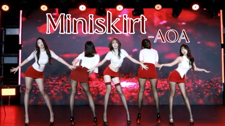 [AOA Mini Skirts] The 5-Member Version: How Are These Sisters With Black Stockings and Super Long Le
