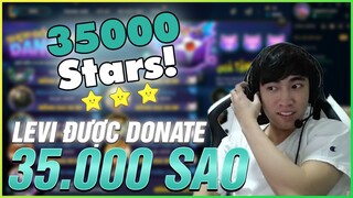 ĐƯỢC DONATE 35K SAO VÀ NHỮNG CÂU CHUYỆN THÚ VỊ CỦA LEVI | LEVI STREAM
