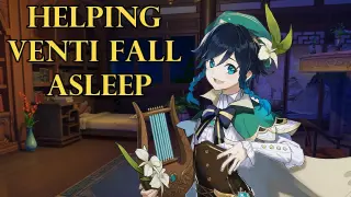 Helping Venti Fall Asleep...~ [Genshin ASMR Venti Roleplay] Listener x Venti [Romantic]