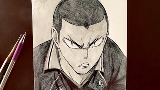 How To Draw Tanaka Ryunosuke From Haikyuu (Tutorial) #drawing #anime #haikyuu #subscribe #share