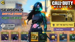 *NEW* Season 5 Confirm Battle pass Weapon New Akimbo Pistol+New Legendary Character Codm Leaks 2024